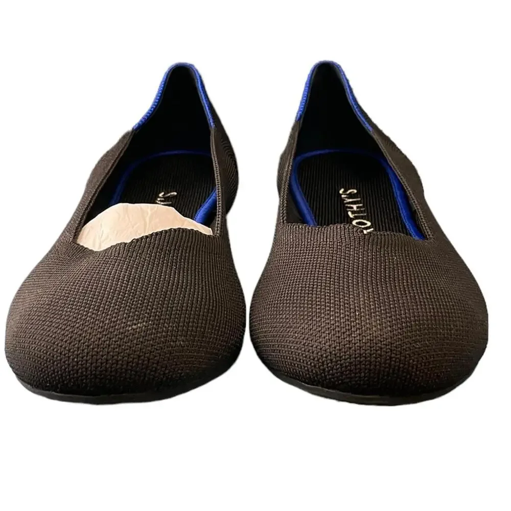 Rothy's The Point black slip on flats, washable, made from plastic bottles 11.5‎